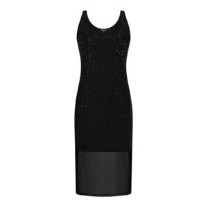 $475 NWT GENERATION LOVE Peri Crystal Dress In Black Size Medium